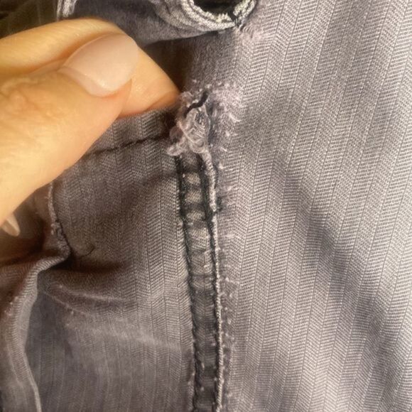 EUC Gianni Versace Jeans Pin Striped Faded Soft Black Gray Denim Jeans - Picture 6 of 17